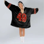 Nfl San Francisco 49ers Blanket Hoodie Faithful Player 1
